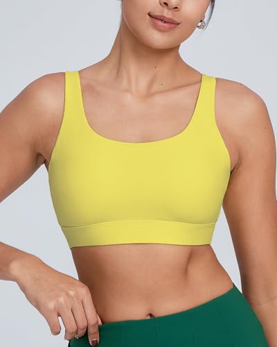 Image of RUNNING GIRL Sports Bra for Women High Support, Molded Cup High Impact Sports Bras with Sewn in Pads Workout Running Bra
