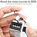 Tcipreay 2 Pack Hand Tally Clicker Counter – 4 Digit Metal Mechanical Hand Counter with Lanyard for People Counting, Lap Tracking, Knitting, Pitch, Golf, Coaching, Umpire, Events