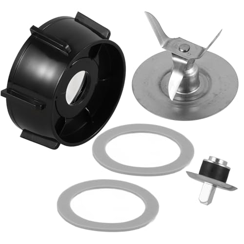 NIYANGLE Base de Cuchillas de Amoladora de Metal y Plástico, Compatible, Incluye Anillo de Sello, Juego de Piezas para Moler Café y Preparar Leche de SOYA en Casa