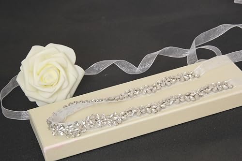 Bridal Belt with Rhinestones Wedding Dress Belt Rhinestones Handmade Bride Bridesmaids Sash4