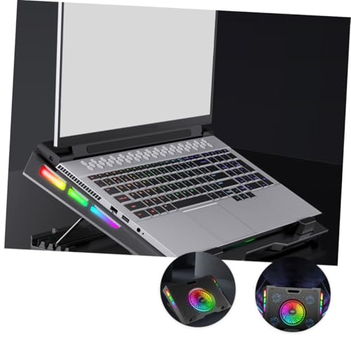 Base Negra para Laptop con Ventilación RGB Ajustable miniatura 7