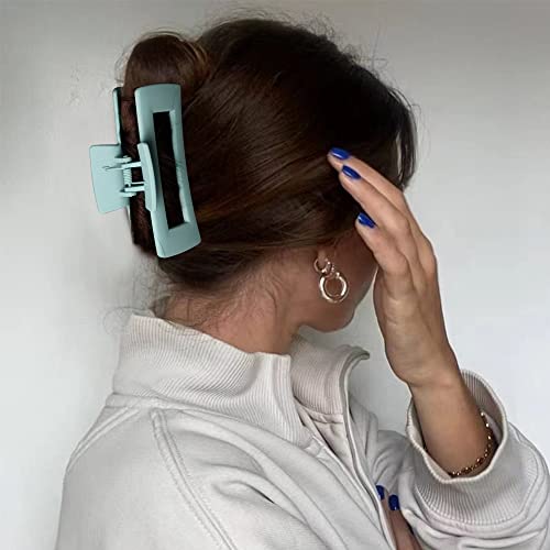 Bmobuo 4.1" Hair Clips 6Pcs Claw Clips For Thick Hair Large Hair Clips For Women Jumbo Hair Claw Clips For Thin Hair Matte Durable Rectangle Big Claw Clips Christmas Gifts For Women Hair Accessories For Women #TOP1