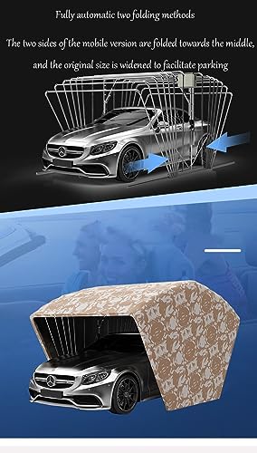 Telo telescopico idraulico per auto, semi-automatico, per attività all'aperto, protezione solare e pioggia