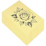 SYUTBOU 8 Stück Tattoo Übungshaut, 20x29,6cm 3mm Doppelseitig Kunsthaut Silikonhaut für Anfänger, Erfahrene, Tätowierer