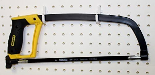 WallPeg 100 pk. Pegboard Hooks – 50 L, 50 J Flex Lock Pegs for Pegboard Tool Organizer - AM 116 B