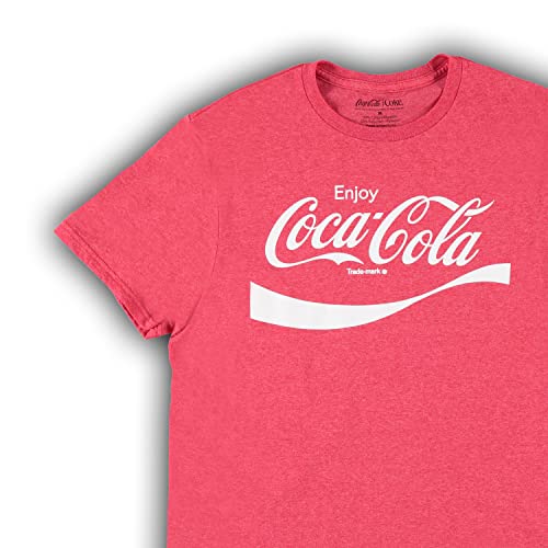 Coca-Cola Mens Red Shirt - Have A Coke And A Smile Tee - Coke Soda Classic T-Shirt (Red, Small) #TOP3