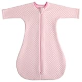 Easy Transition Baby Sleep Sack with Sleeves Soft Cotton Warm 3-6 Months 1.5 Tog, Sleeping Sack Soft Comfortable Wearable Blanket 2-Way Zipper, Sleeping Bag Sleep Sack Unisex Newborn Babies Girl Boy