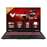 ASUS TUF A16 (2026), AMD Ryzen 7 260, RTX 5050-8GB, 16GB RAM, 1TB SSD, FHD+, 16", (40 cm), Windows 11 Home, M365 Basic(1 Year)* Office 2024, Jaeger Gray, 2.2 Kg, FA608UH-RV112WS, Gaming Laptop