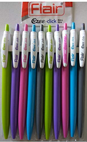 Set of 10 Flair ezee-click Ball Pen - Original - I