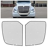 JMTAAT Grille Bug Screen Compatible with 2008-2018 International Harvester ProStar Front Bumper Grill Trim Steel Primed Black