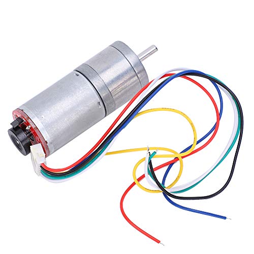 Moteur réducteur CC 12V GA25 370 Ejoyous avec encodeur en cuivre pour robotique
