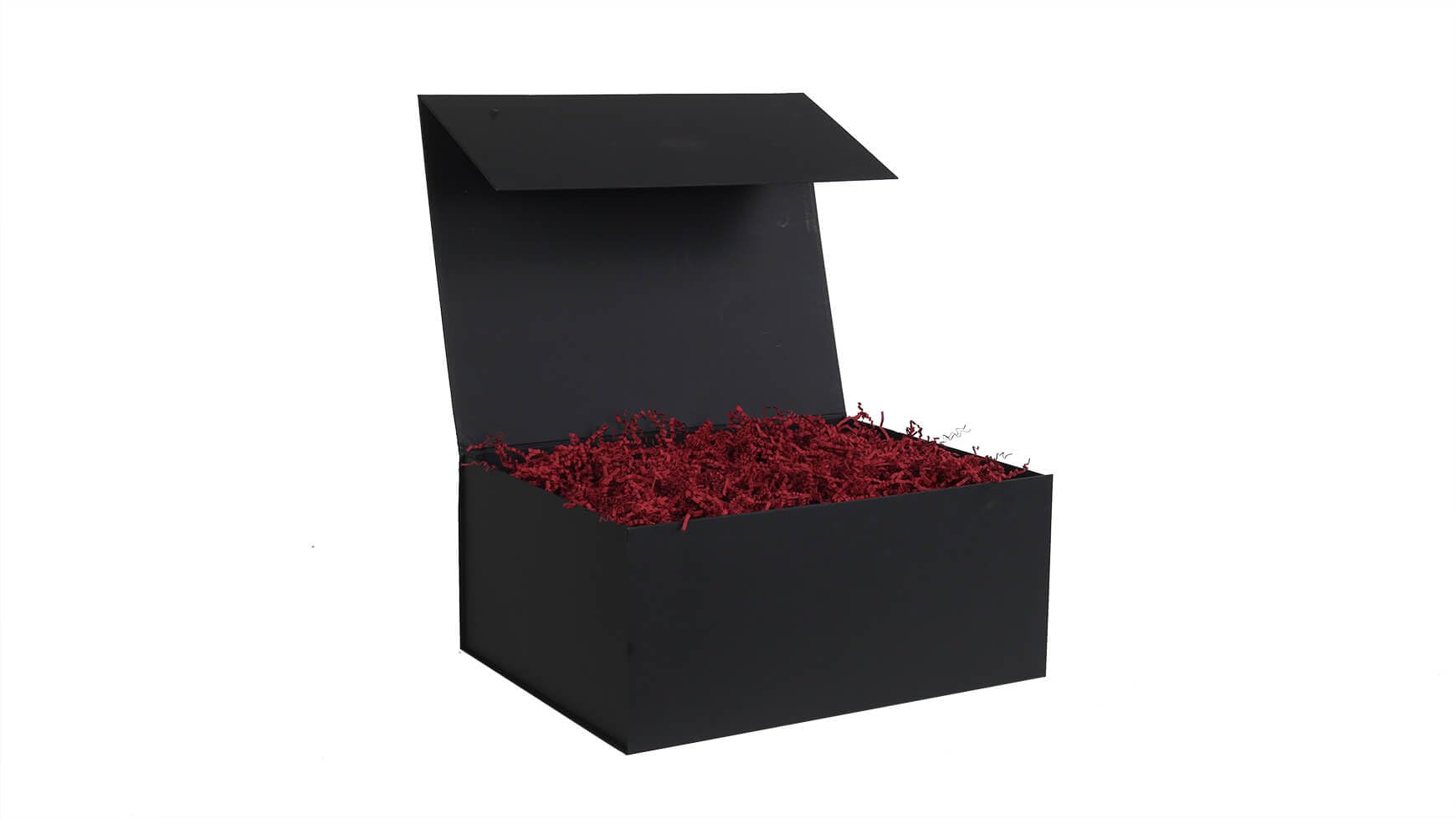 10x Magnetbox Geschenkbox Geschenkkarton 230 x 170 x 50 mm Magnetverschluss 120g/qm Schwarz hochwertige Geschenk-Verpackung