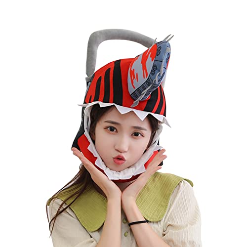 Edostree かぶりもの バラエティグッズ チェンソーマン コスプレ 帽子 かぶり物 おもしろ アニマル 写真撮影 パーティー コスプレ 小物 プレゼント ハロウィン クリスマス DJRMZ-01