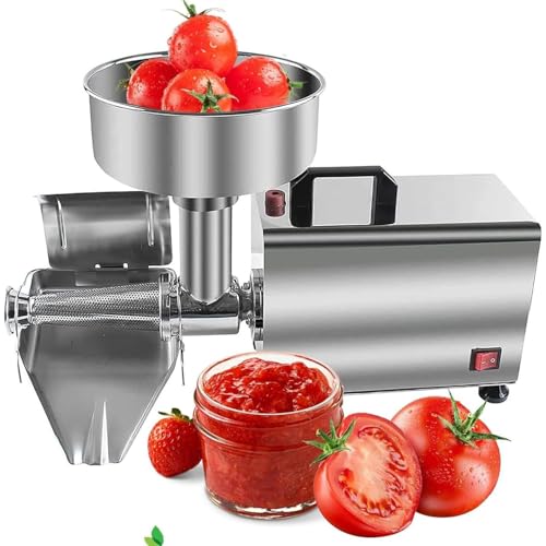 Máquina coladora de tomates eléctrica comercial, exprimidor eléctrico para tomates y mermeladas, máquina de prensado de alimentos, máquina para hacer salsas, exprimidor de frutas