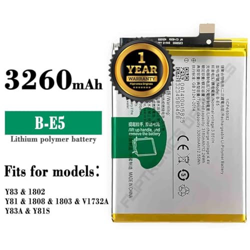 Image of B-E5 Battery for Vivo Y81 /Y83 / 1802 /1808 / V1732A / Y83A / Y81S Battery with 1 Year warrenty**** (P333)