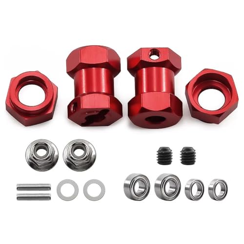 RC�A�b�v�O���[�h�R���|�[�l���g For Tamiya DT02 DT-02 DT03 58354 Frog 58346 Grasshopper WR-02 ���� 12 �~�����[�g���z�C�[���Z�p�n�u�A�_�v�^�A�b�v�O���[�h�p�[�c�A�N�Z�T���[(Red)