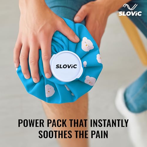 Image of Slovic Cold & Hot Water Bag for Pain Relief [9 Inches] | 2 in 1 Ice Packs for Pain Relief | leakproof & Durable | Ideal for Joint Pain, Muscle Pain, Injuries and Hot & Cold Therapy