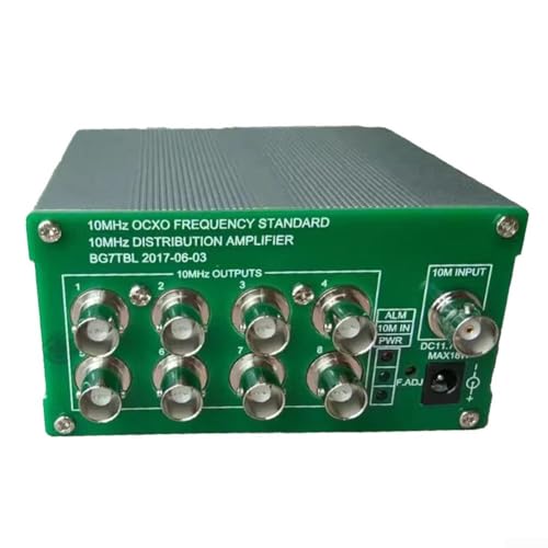 10MHz Distribution-Amplifier for OCXO Frequency Standard 8 Port Output Signal Distribution System Architecture Dual Mode Input Redundancy Power Management Modular Expansion Interface(without OCXO)