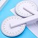 360 Degrees Rotating Quilting Ruler with Roller Wheel Circular Quilting Ruler Pattern Making Ruler for Fabric Making