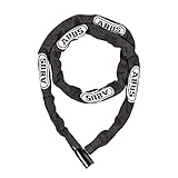 ABUS(アブス) 信頼の100年続くドイツブランド 超軽量 自転車 鍵 ロック ロードバイク鍵 チェーンロック 110cm ブラック [4804K]【日本正規品】