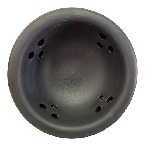 Pharaoh's Clay Double Layered Side Hole Hookah Bowl (Black Clay) #TOP1