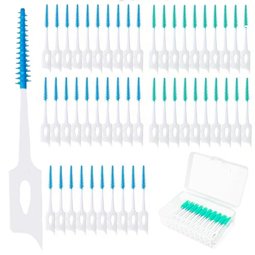 Maoerdental 300 Pieces Dual-Use Interdental Brushes Soft Silicone