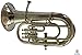 Brass Euphonium Bb/F 4 Valve Chrome Wow W Case Mp Silver