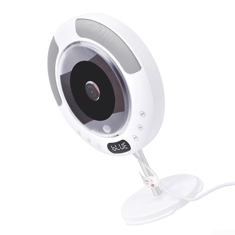 Lettore CD portatile con suono surround 5.1, per radio FM USB MP3 disco DVD montato a parete album musica casa design compatto