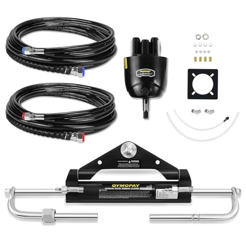 QYMOPAY Hydraulic Outboard Steering Kit