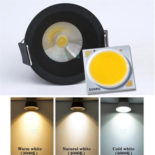 Mini plafonnier lampe dimmable 3W LED spot encastrable meuble et plafond - 2