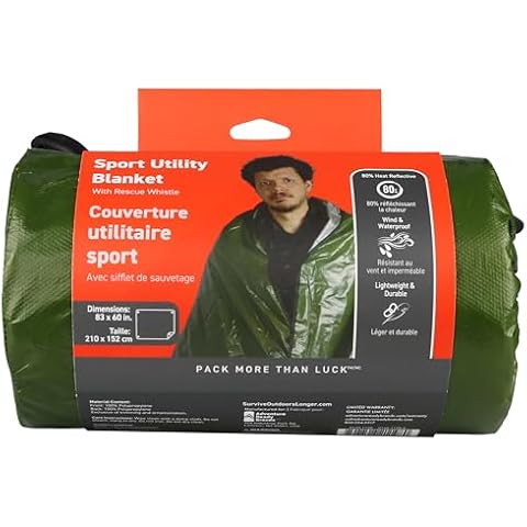 S.O.L. Survive Outdoors Longer SOL Sport Utility Blanket - Green Cover