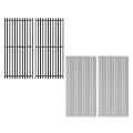 WEBROIL Emitter Plate and Grill Grate Replacement Parts for Charbroil Commercial TRU-Infrared 463644220 463642316 466642416 463632320 G362-2100-W1 G369-0030-W1 Grill Accessories,Cast Iron