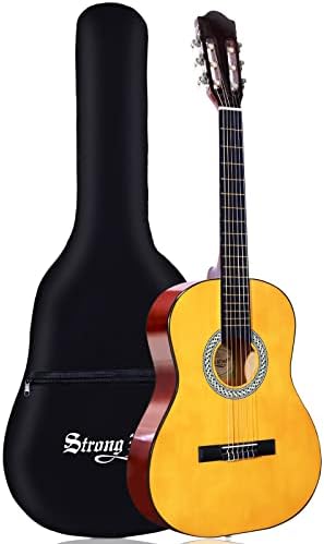 Strong Wind 36 Inch Classical Acoustic Guitar Nylon Strings Guitar Beginner for Students Children Adult With Bag