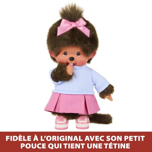 Peluche BANDAI Monchhichi SE203949 Jupe Basket 20 cm - vue 4