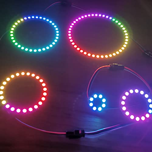 Sparkleiot 8 Bits Ws2812 Addressable Led Ring With Sm2.54-3P Wire thumb #3