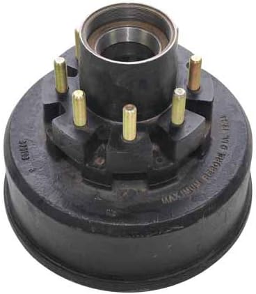 Two-Piece Hub & Drum, 8 On 6-12 inches Bolt Pattern, 12-14 inches x 3-38 inches, 4.75 inches Pilot Dia, Fits Dexter 9K-10K General Duty Axle (BD-86510-16)
