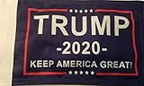TRUMP 2020 Motorcycle Flag Made in USA by Rumbling Pride 6' x 9' Double Sided