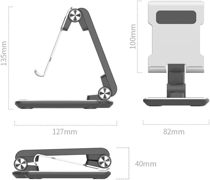 Aluminum Alloy Mobile Phone Stand Foldable Portable Desktop Tablet Multi Functional image 5