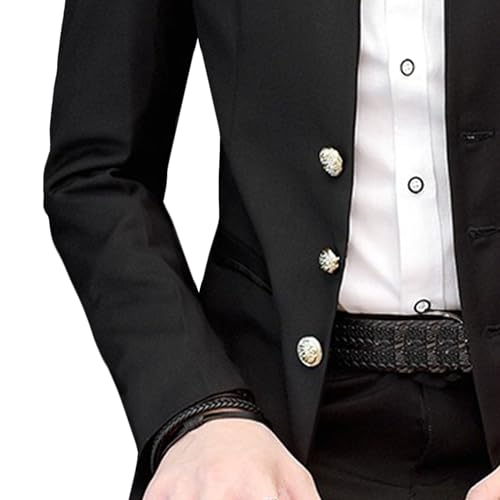 Men's Slim Fit Solid Color Blazers Business Casual Single Breasted Suit Jacket Formal Sport Coat3