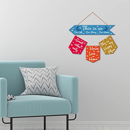 Image of Artvibes Wall Hanging Home Decorative Wall Art for Living room | Bedroom | Gifts | Wall Hanger for Decoration | Modern Decor | Artwork | Wall Sculpture | Signs & PlaquesArt Print (WH 6401NR)