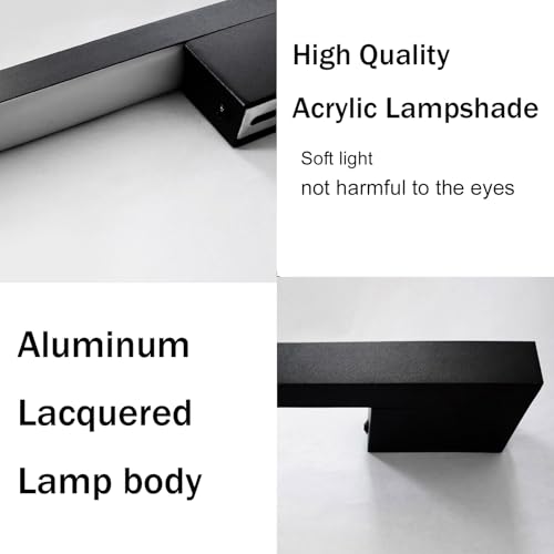 Aplique de pared LED rectangular de 120cm que elimina sombras oscuras en pasillos 4