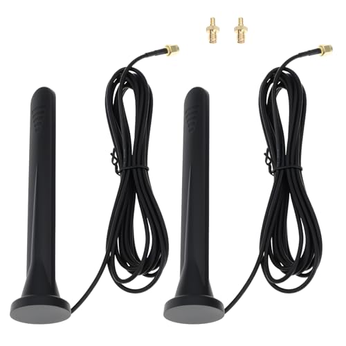 VGOL 2pcs Antena Amplificadora de Señal de 12 DBi 600 6000 MHz SMA TS9 para Redes 3G 4G Y 5G gsm