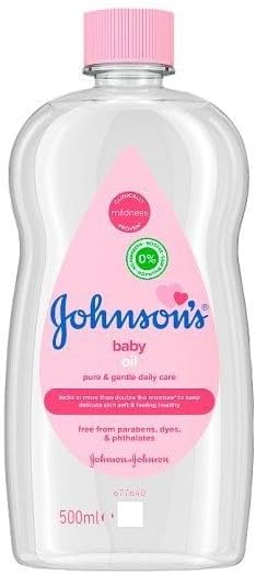 Oil (1 x 500 ml) Moisturising Baby Oil to Protect Delicate and Dry Skin, Hypoallergenic and pH-Balanced, Ideal for Massage, Moisturiser for Dry Skin to Soften Hands and Body