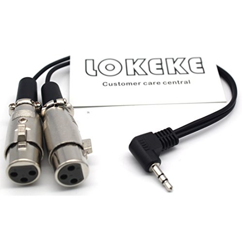 Lokeke 35RM-2XLRF Cavo Sdoppiatore a Y da Jack 3,5...