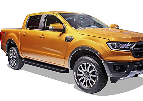 Estribos APS negros 6in para Ford Ranger SuperCrew 19-26 miniatura 6