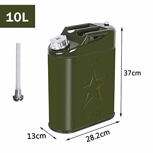 Jerrycan carburant métal 20L vert évitez la panne sèche avec ce bec verseur auto - 8