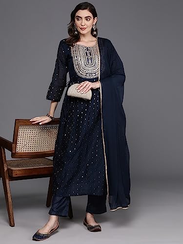 Image of INDO ERA Women Embroidered Kurta for Women