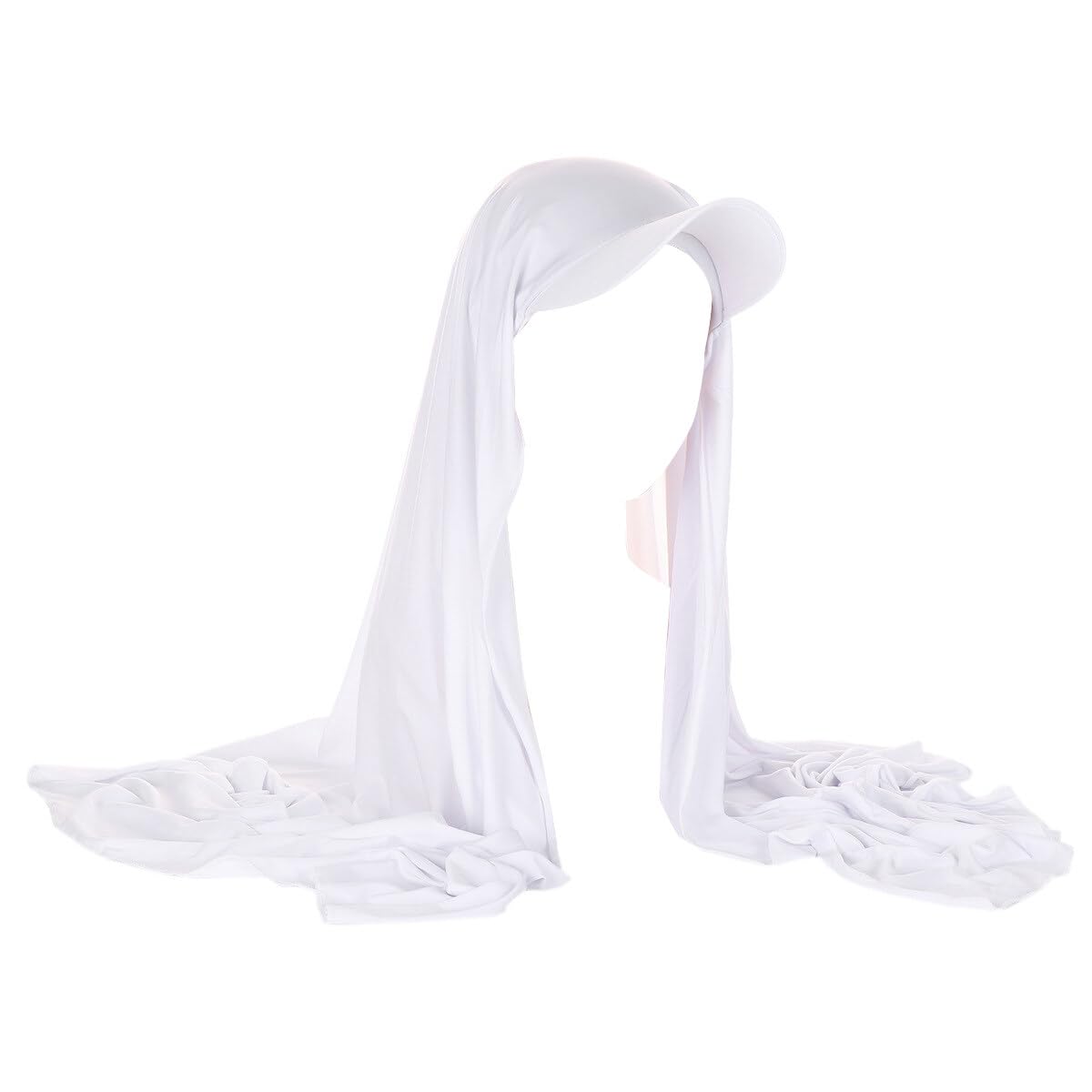 Asudaro Hijab Musulmán, 58 cm para mujer, Hijab, Stretch Hijab Headwrap Gorra de béisbol y bufanda para niñas 2 en 1 bufanda envoltura cabeza cubierta turbante sombrero, hijab mujer musulmana