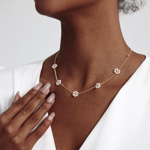 Image of Zeffy Pearl Necklace 4MM /6MM /8MM Dainty Round Imitation Pearl Choker Necklace Wedding Pearl Necklace Delicate Jewelry for Women Simple Bridesmaid Jewelry Gifts