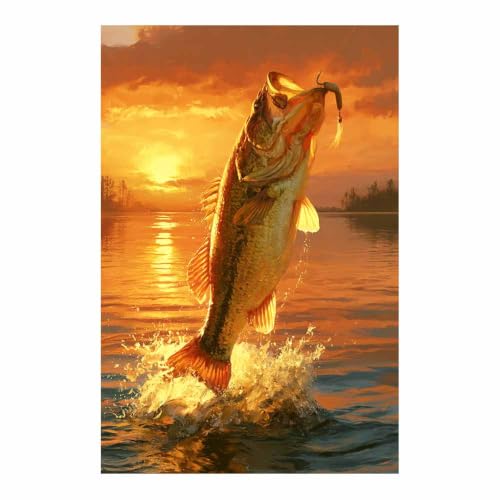 Toile peinture art du lac basse PUQAAEO multicolore de 40x60cm sans cadre pour salon